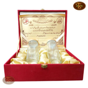 Lal Khat Gift Box with 2 Glass Long Bottles & Dry Fruits – Royal Wedding & Celebration Packaging