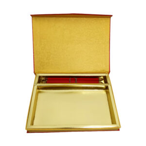 Wedding Lal Khat – Red Stone Design with Royal Handwork