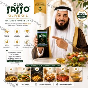 Sasso Olive Oil (Zaitoon Oil) 175 ML From Saudi Arabia