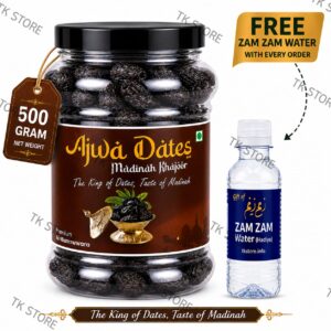 Ajwa Dates 500g – Original Khajoor from Madina Munavvara Saudi Arabia