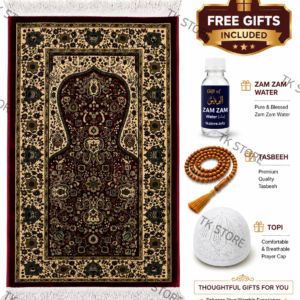 Riyaz-ul-Jannah Prayer Mat (Red Colour)